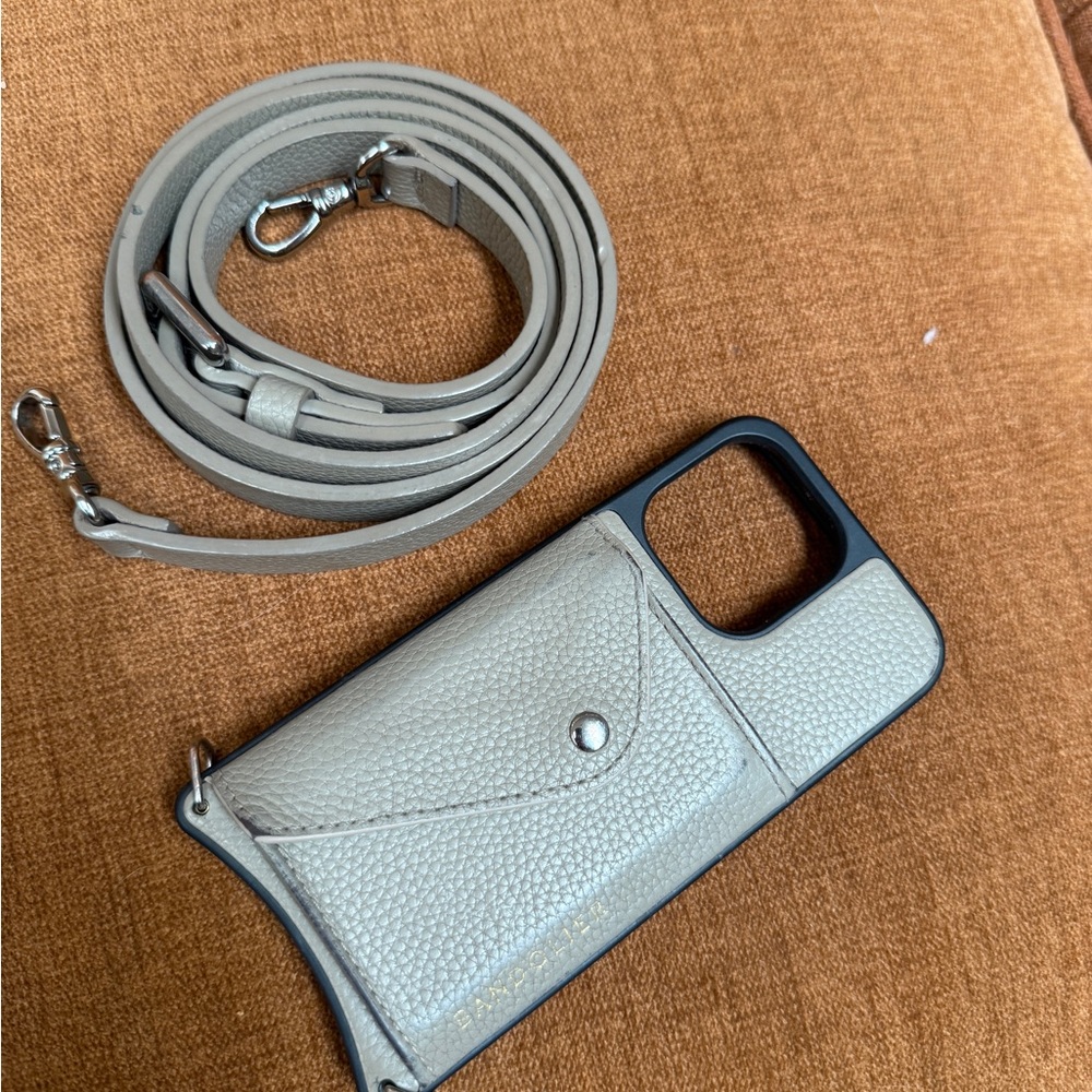 Bandolier Gray Phone Case with Strap